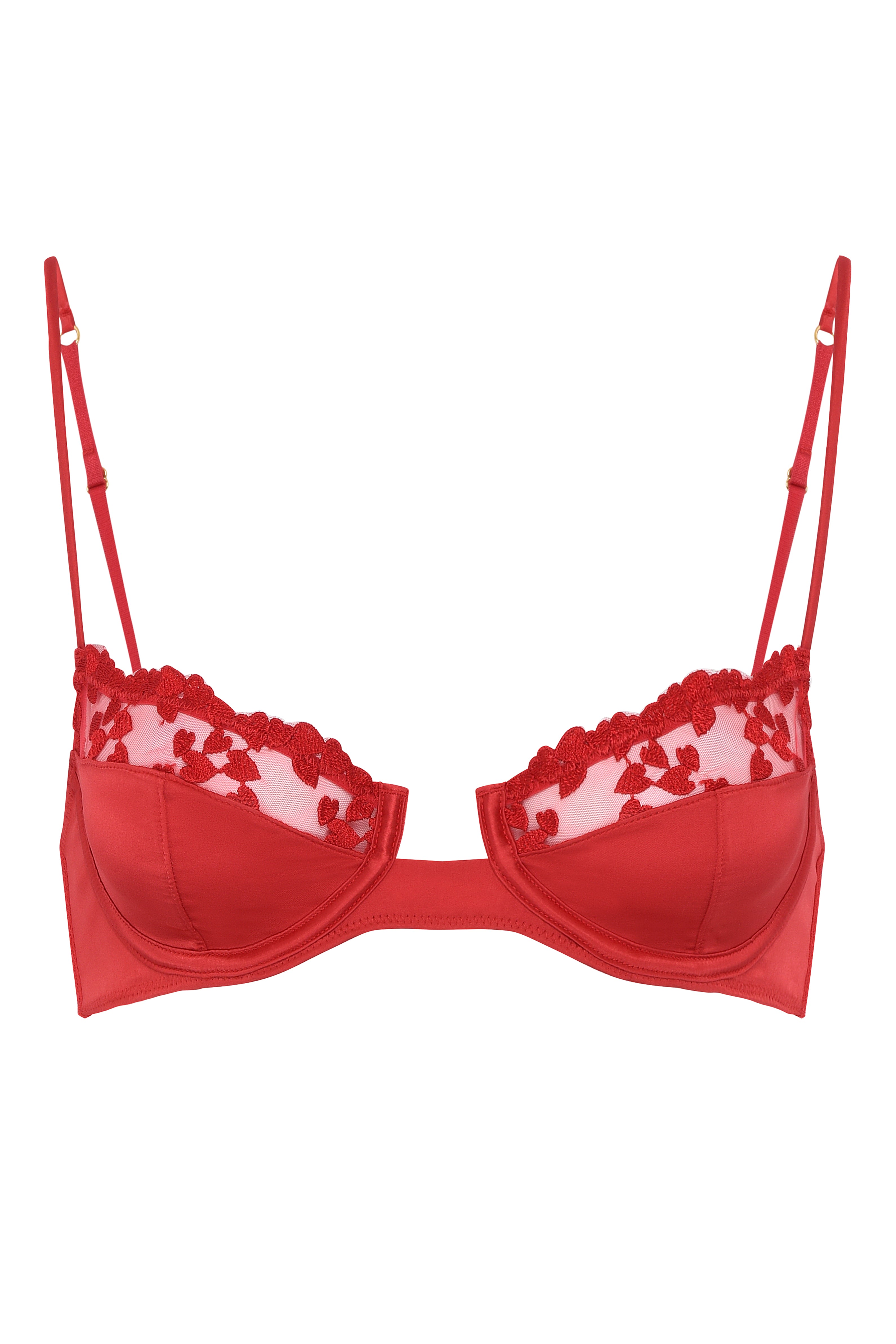 Buy Bralux Padded Cherry Bra with Detachable Strap and Trasperent Belt Free  with size B Cup;Fabric Lace Color White (Size-32B) Online at Low Prices in  India 